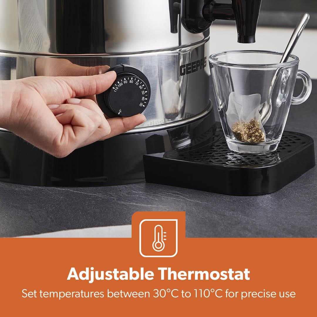 15L Stainless Steel Catering Urn - Commercial Hot Water Boiler