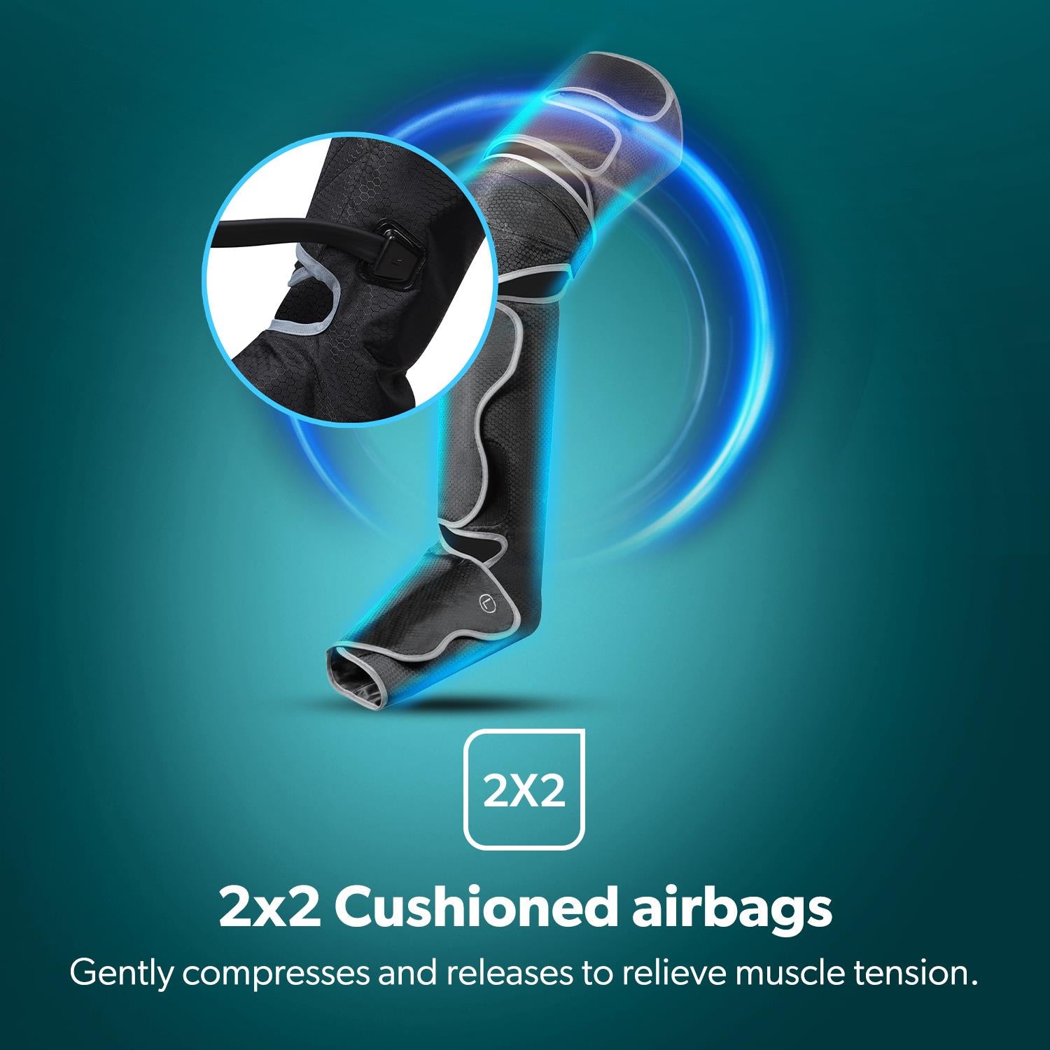 3-In-1 Leg, Foot & Calf Air Compression Massager