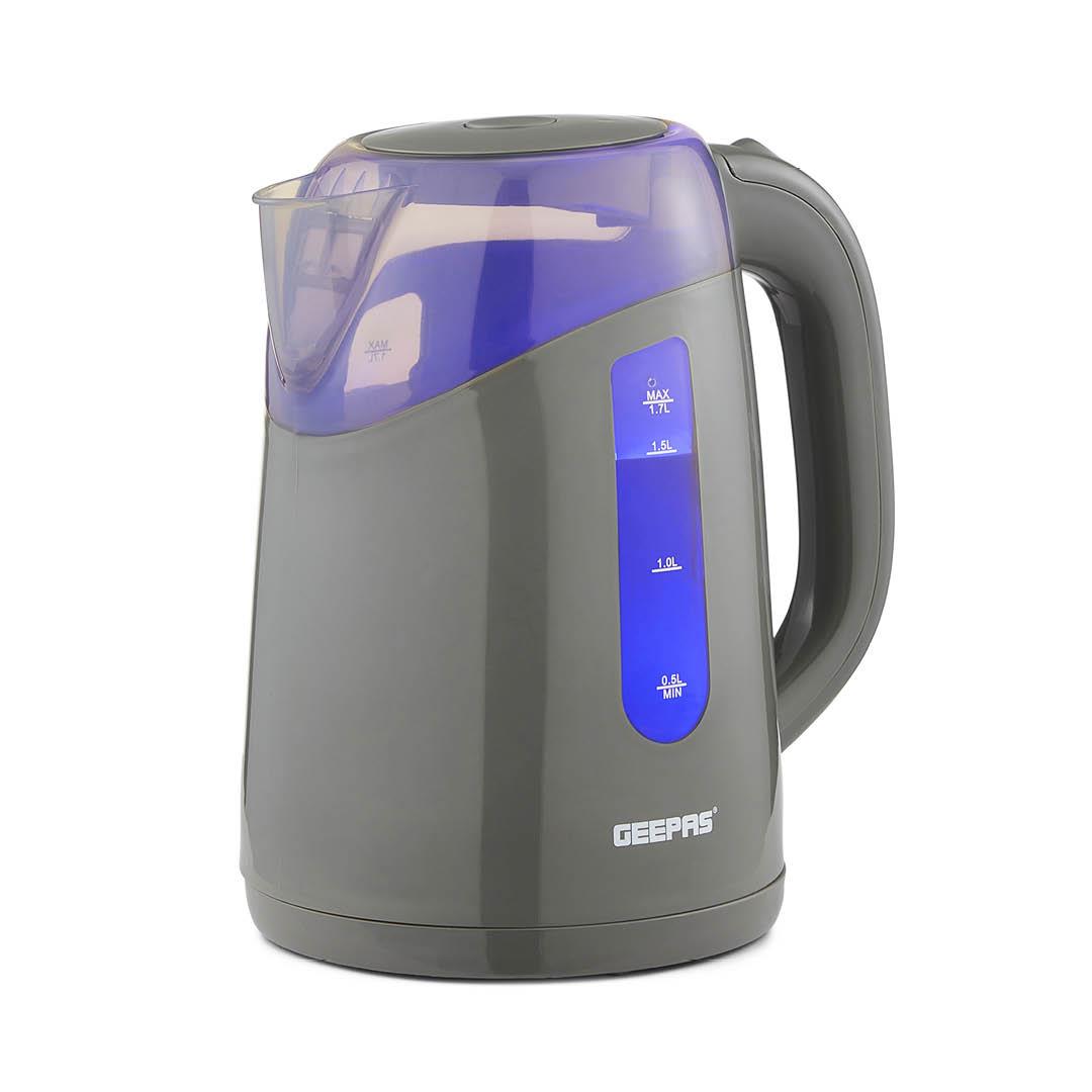 2200W Illuminating Electric Jug Kettle 1.7L In Grey