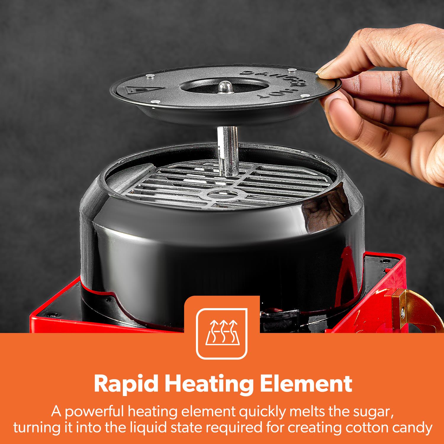 Mini Red Retro Carnival Candy Floss Machine