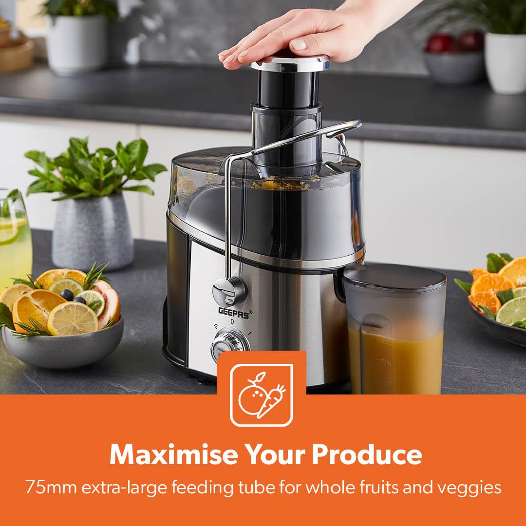 600W Electric Juicer Machine Centrifugal Fruit & Vegetable Juice Extractor