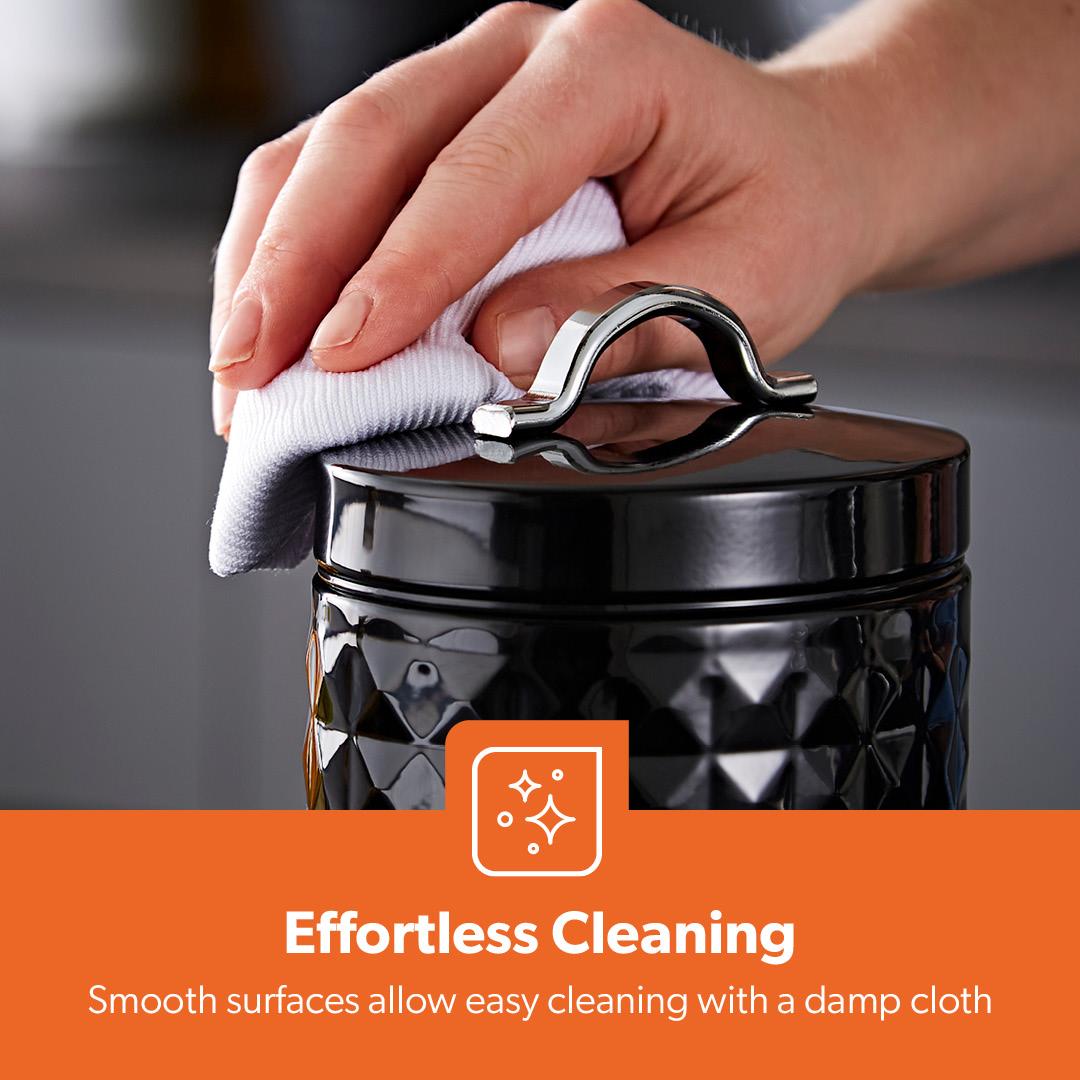 3-Piece Matching Airtight Kitchen Storage Canister Set 1.3L