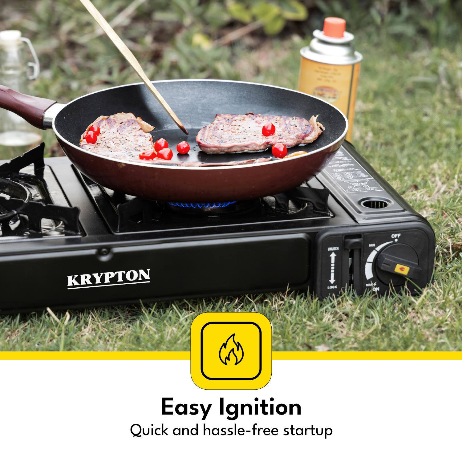 Double Burner Portable Outdoor & Indoor Gas Stove Cooker