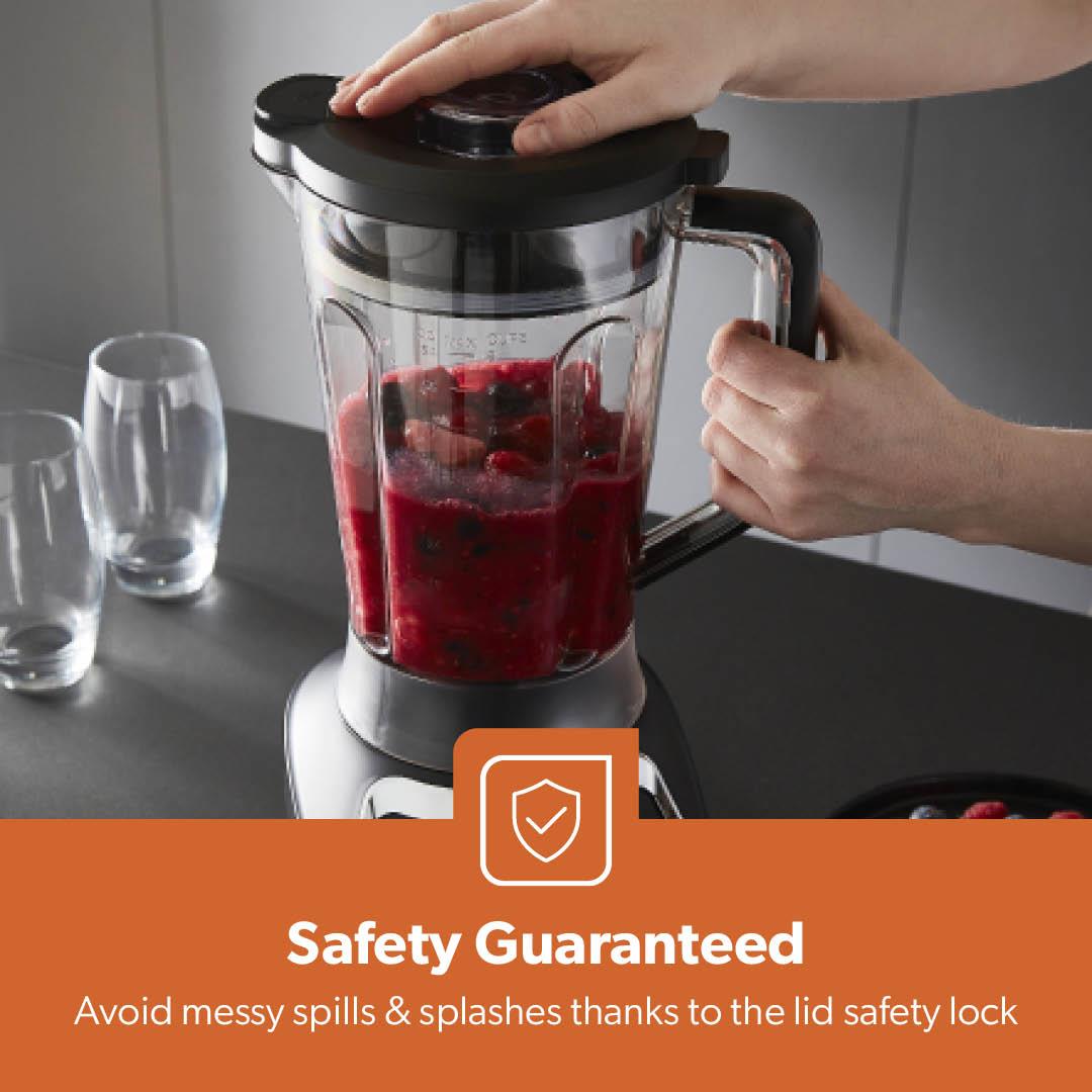 1.8L Quad-Blade 1200W Stand Blender With Variable Speed & Pulse