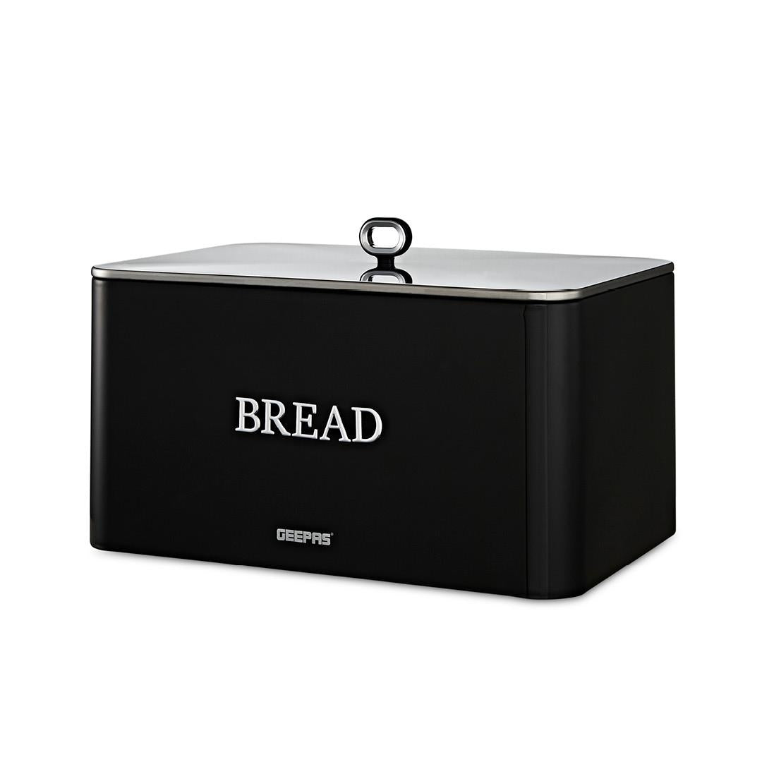 13L Steel Kitchen Bread Bin Canister Countertop Storage Retrovive