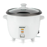 0.6L White Non-Stick Electric Rice Cooker With Cup & Spatula
