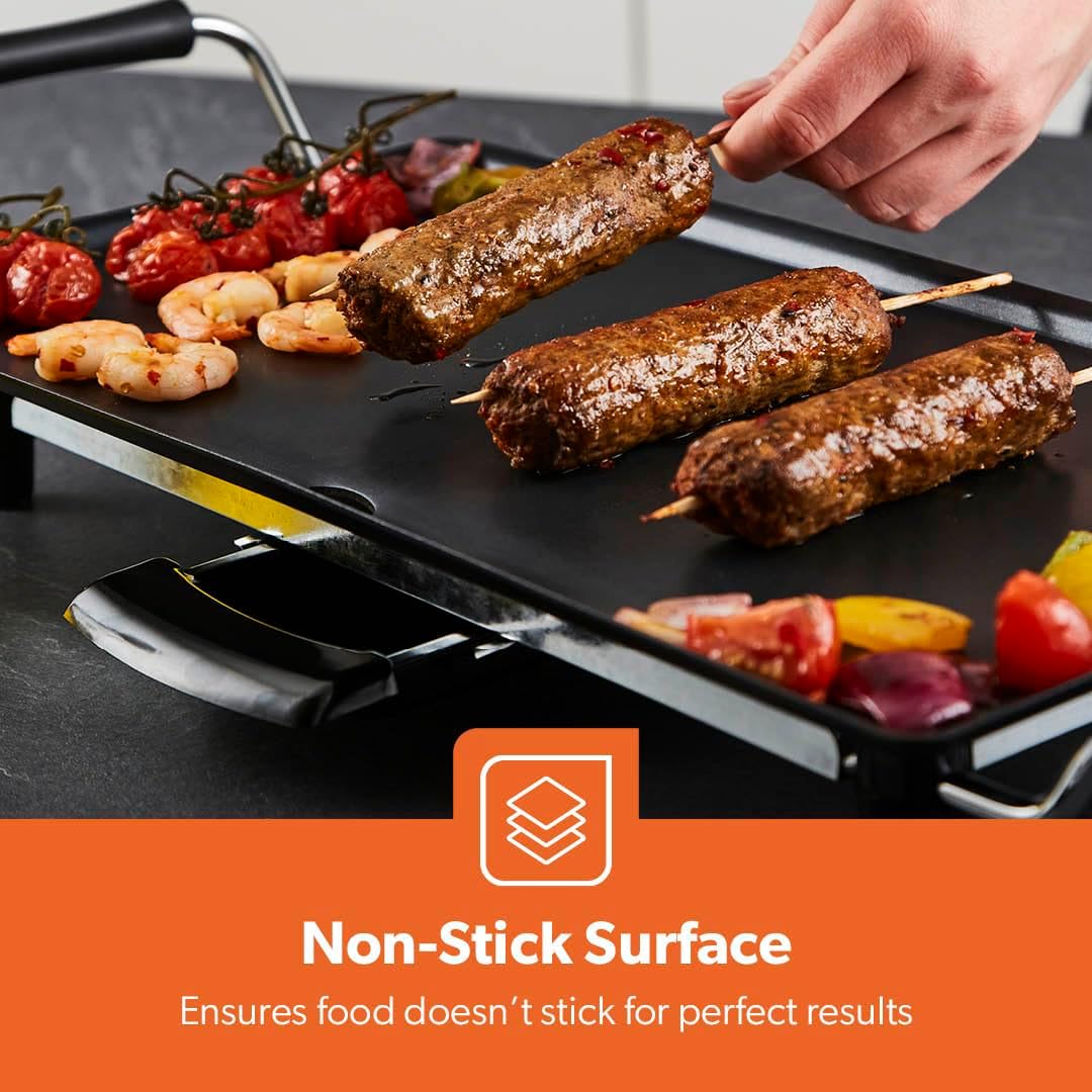 Electric Teppanyaki Table Top Grill Non-Stick Griddle