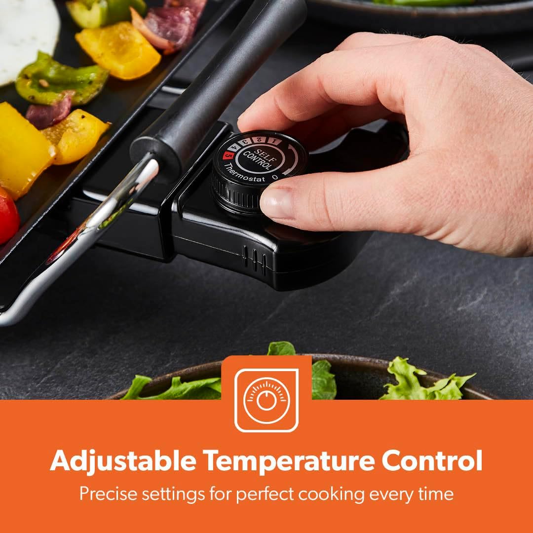Electric Teppanyaki Table Top Grill Non-Stick Griddle
