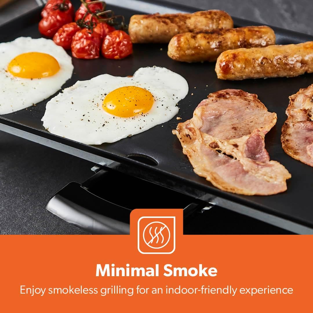Electric Teppanyaki Table Top Grill Non-Stick Griddle
