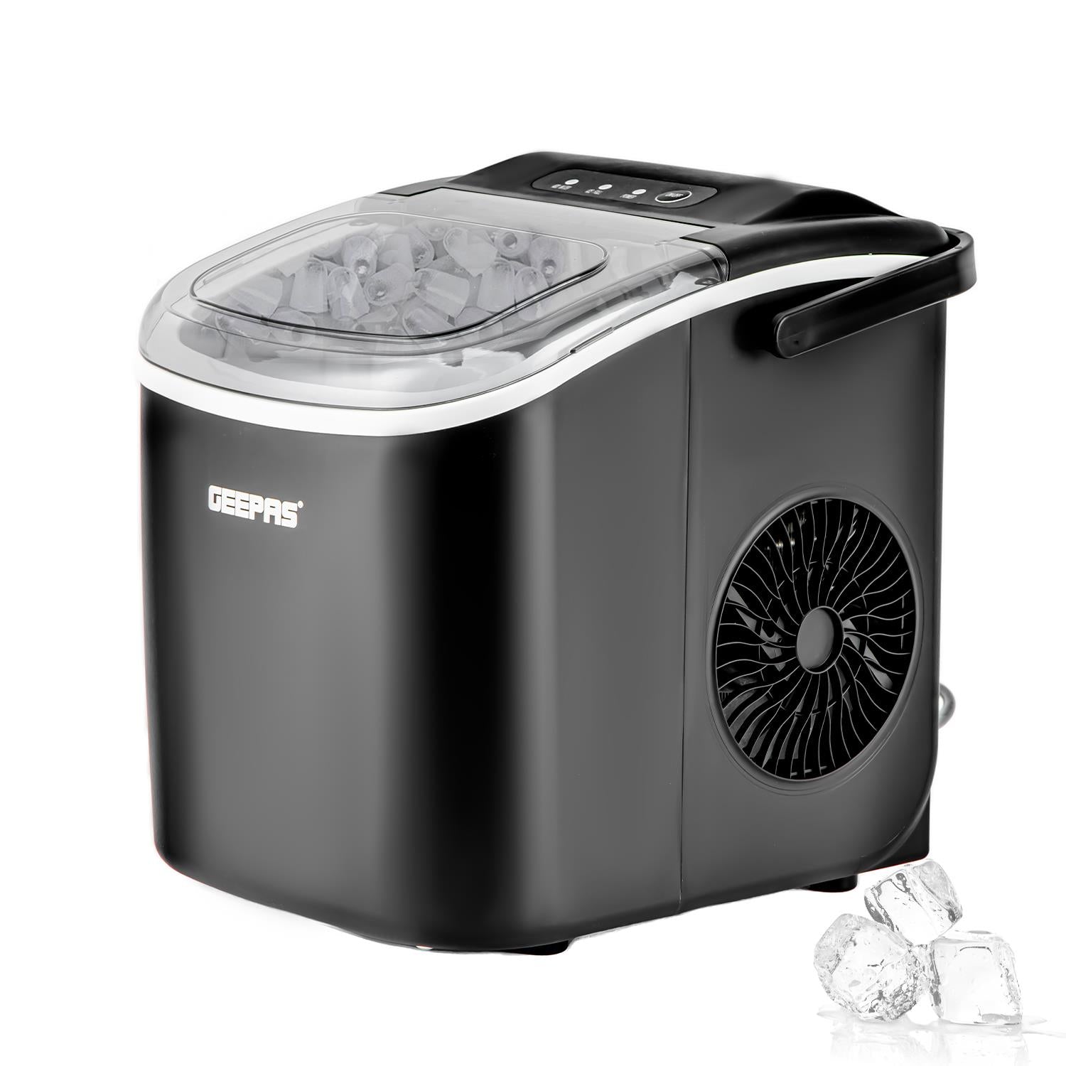 Automatic Countertop Ice Cube Maker Machine 2.2L (Black & Silver)