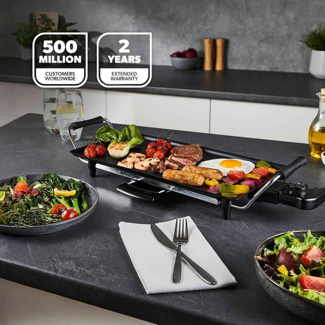 Electric Teppanyaki Table Top Grill Non-Stick Griddle