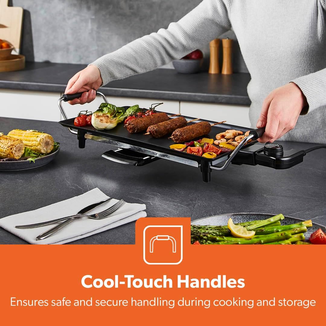 Electric Teppanyaki Table Top Grill Non-Stick Griddle