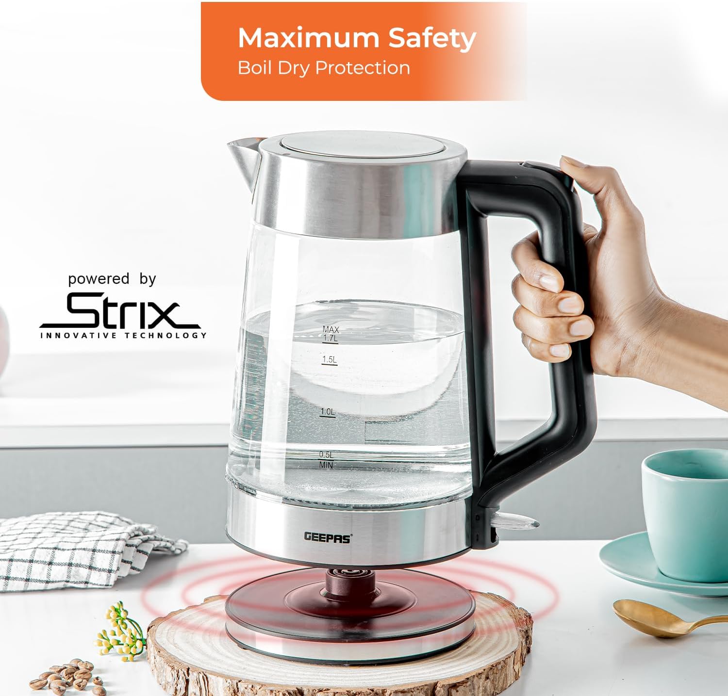Premium Four-Slice Vintage Toaster and 1.8L Glass LED Kettle