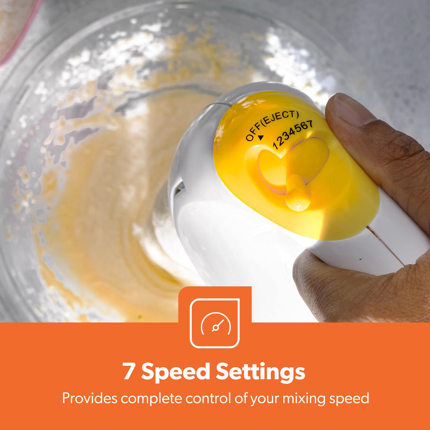 Electric Mixer & Hand Blender Set - 2-In-1 Handheld Whisk and Immersion Blender