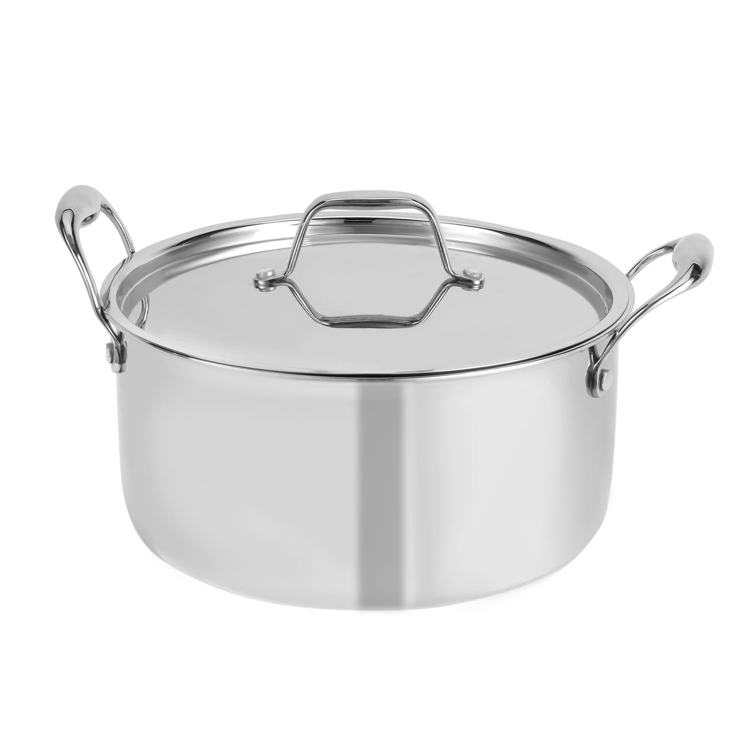 24cm Triply Stainless Steel Casserole Dish With Lid