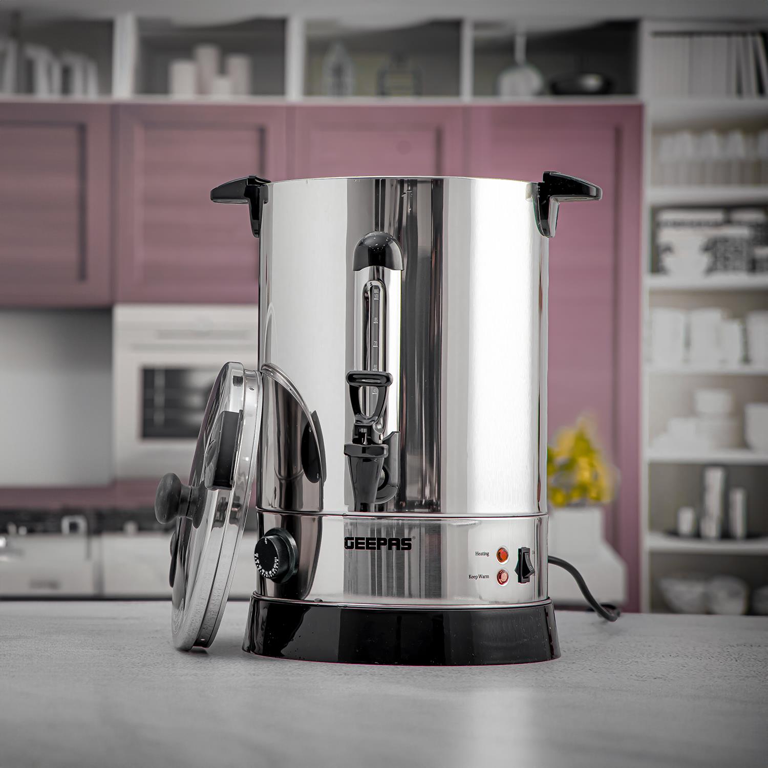 Stainless Steel Electric Tea Urn & Water Boiler (7L-30L)