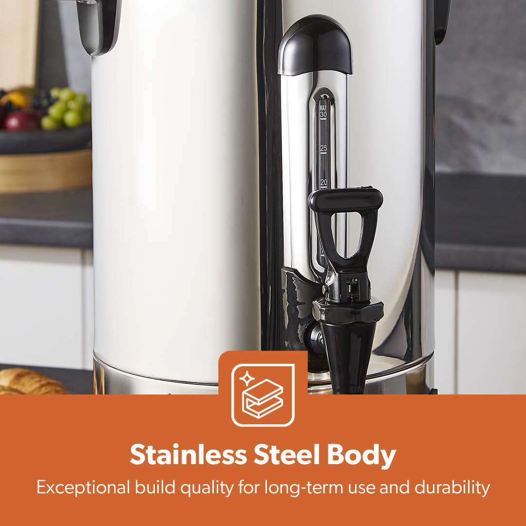 7L Stainless Steel Hot Water Boiler and Catering Urn