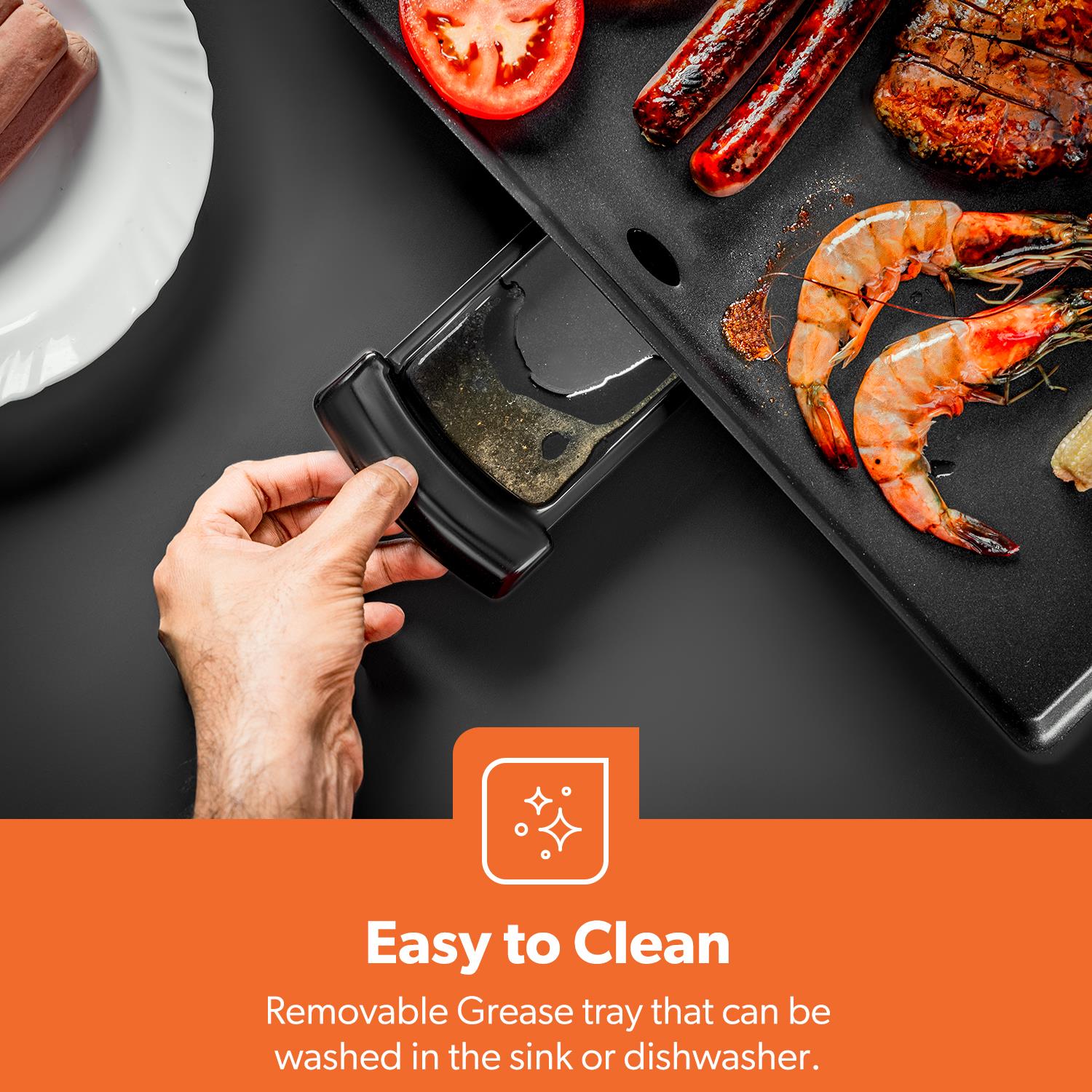XL Electric Teppanyaki Table Top Grill Hot Plate Griddle