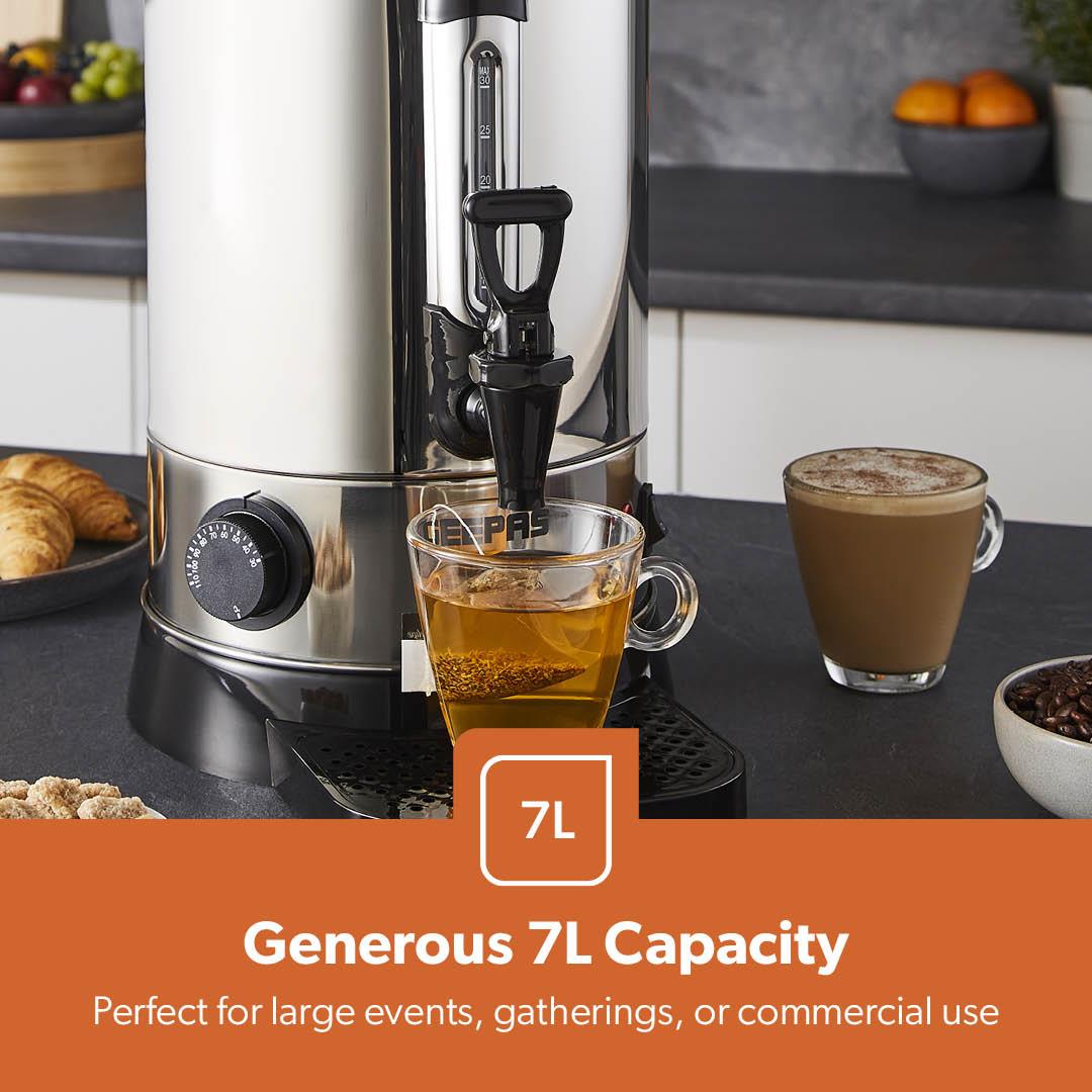 7L Stainless Steel Hot Water Boiler and Catering Urn