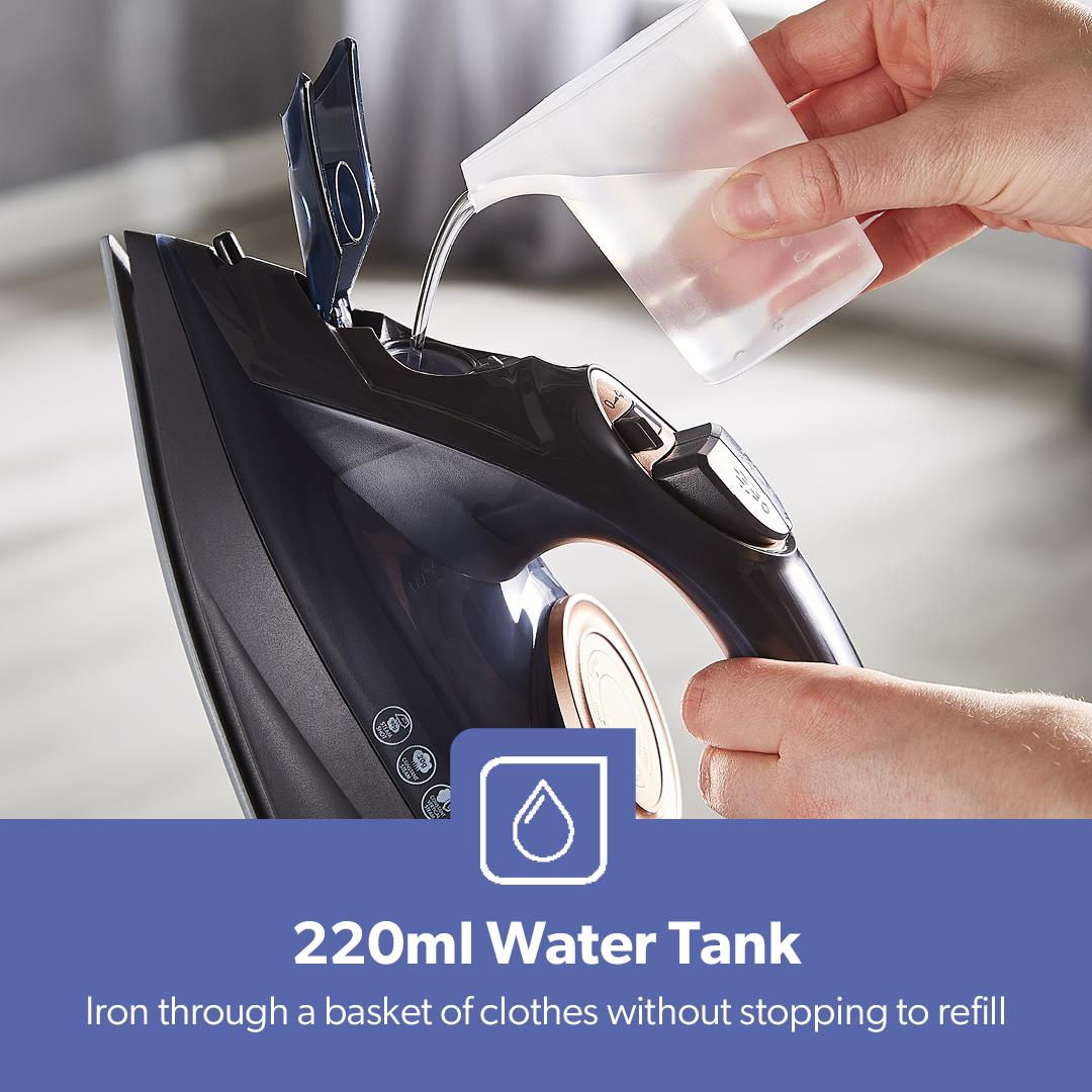 2400W Non-Stick Steam Clothes Iron With Dry & Wet Settings
