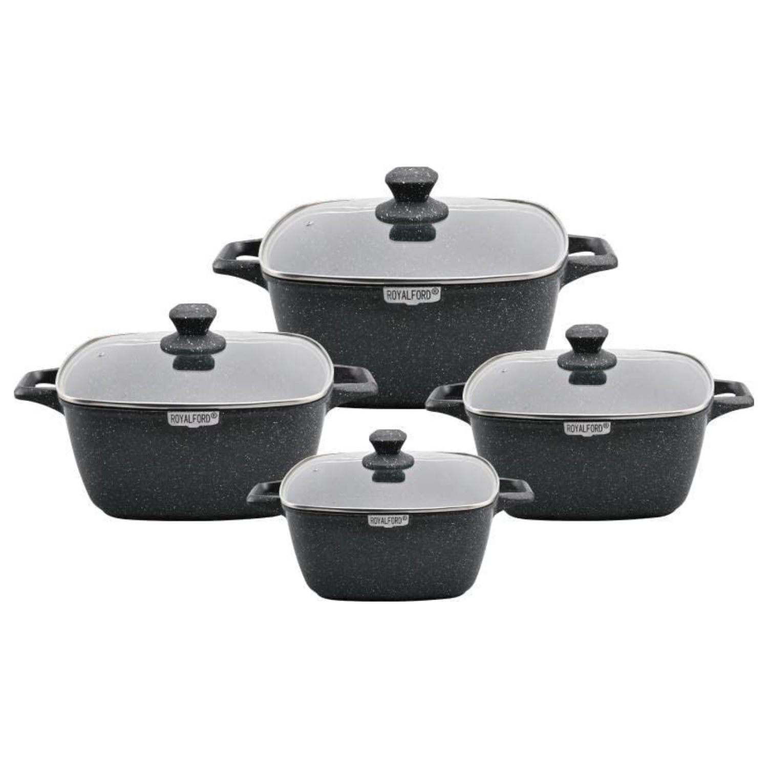 Four Piece Die-Cast Lightweight Aluminium Cookware Set
