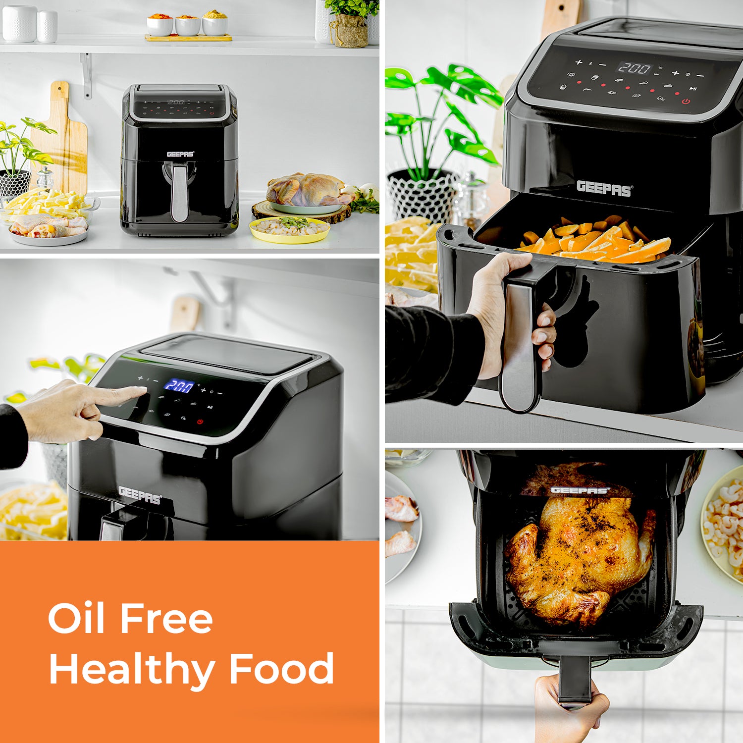 10-In-1 Fast Cook Vortex Air Fryer 5L + Air Fryer Recipe E-Book