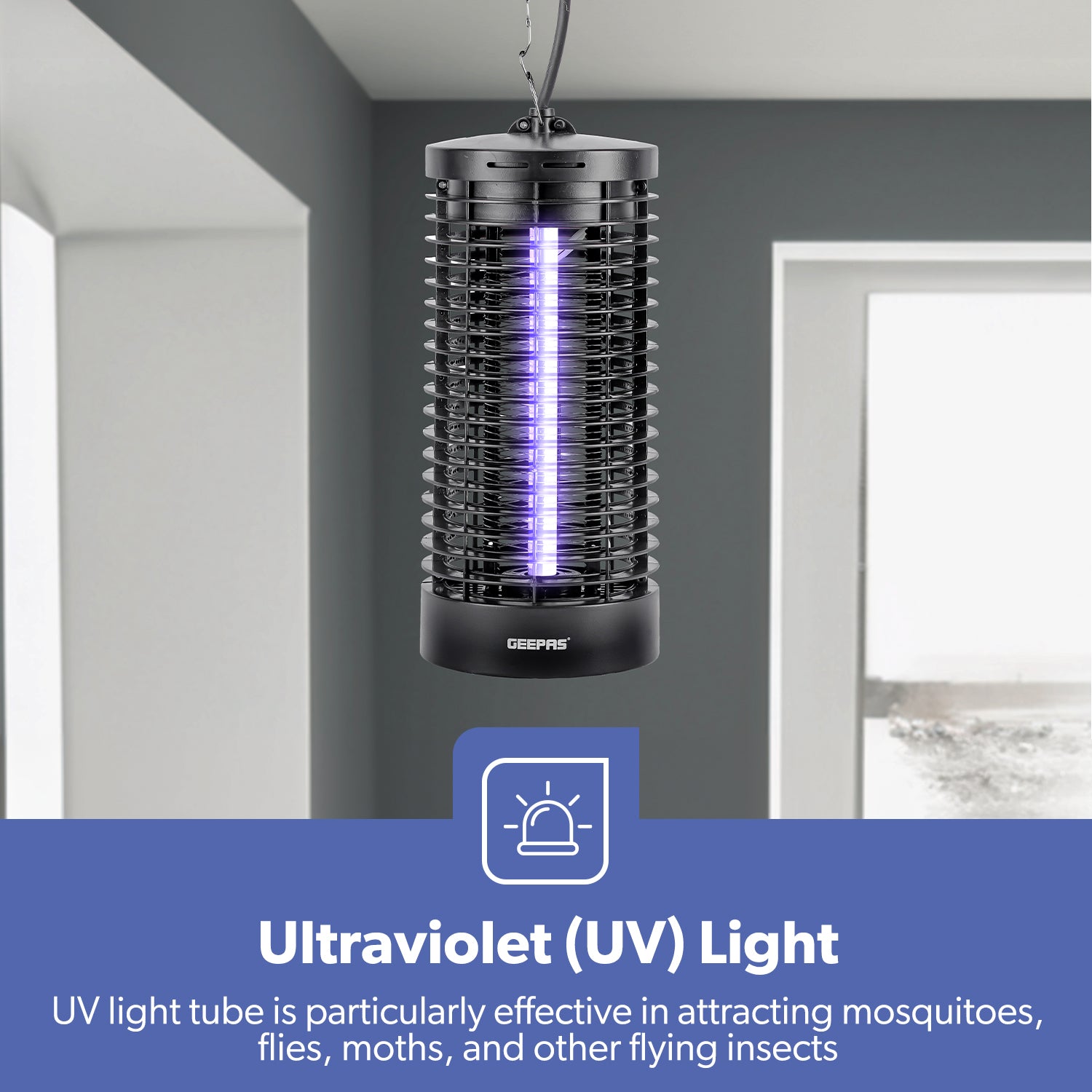6W UV Electric Insect and Fly Zapper Indoor Bug Killer Lamp