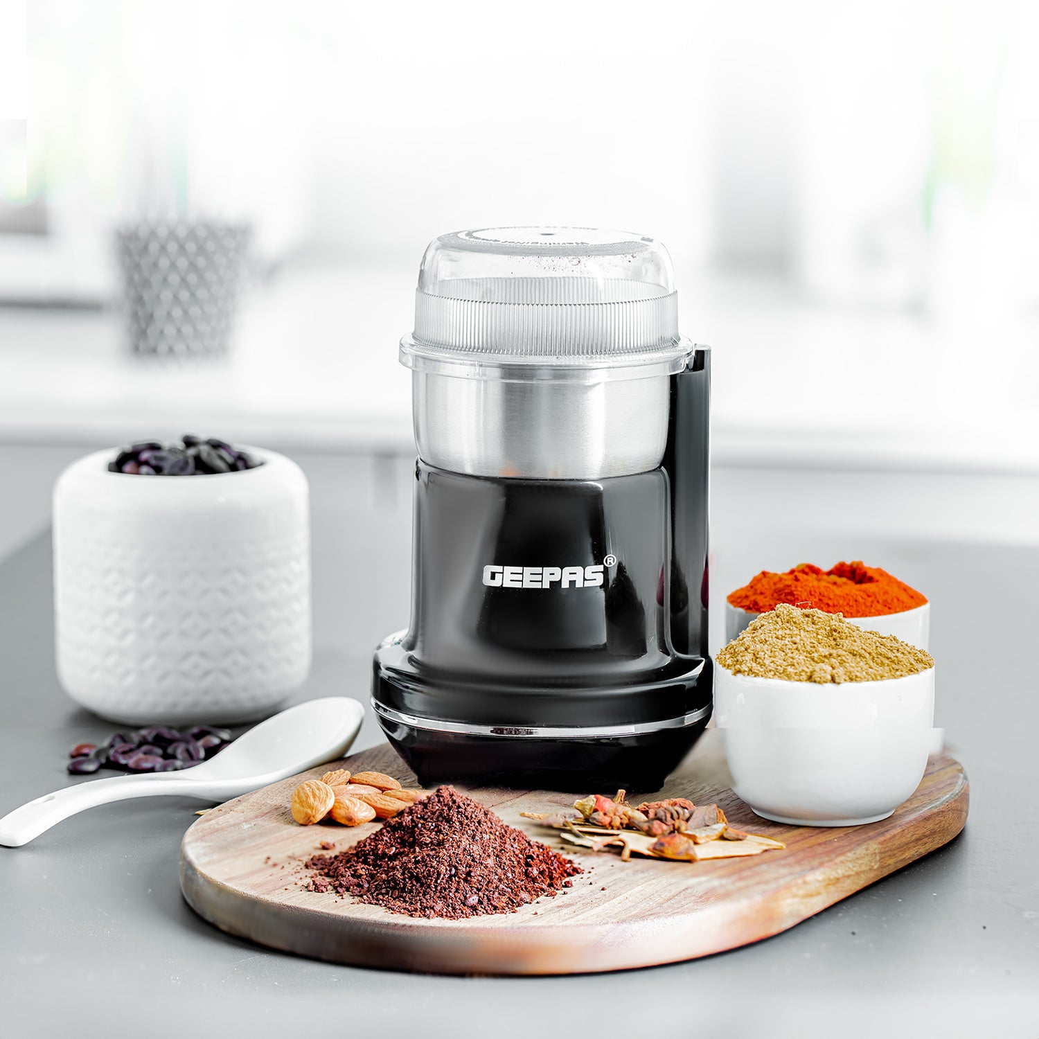 Powerful Mini Dry Coffee Grinder and Spice Mixer 200W