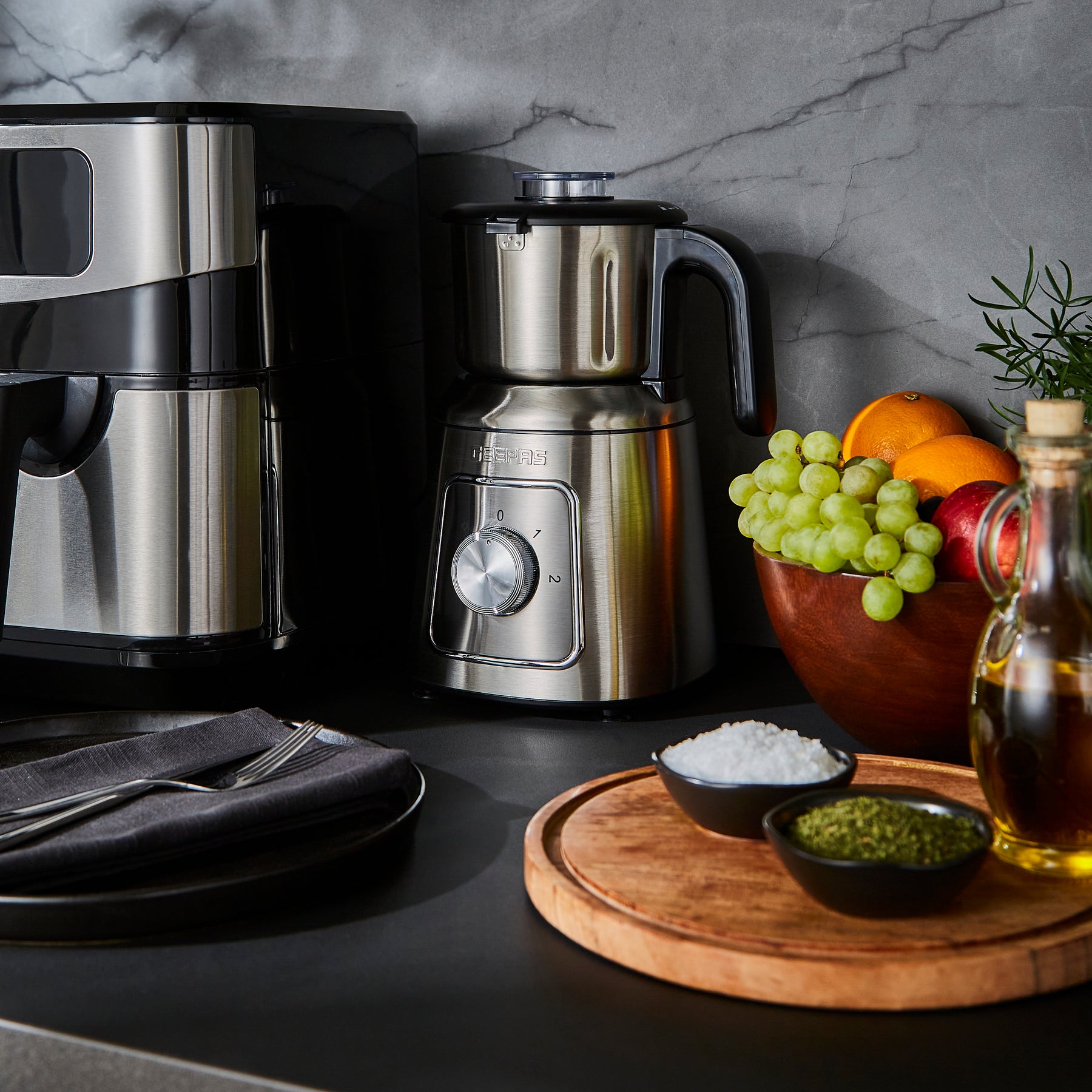 600W Silver Steel Electric Wet & Dry Mixer Grinder