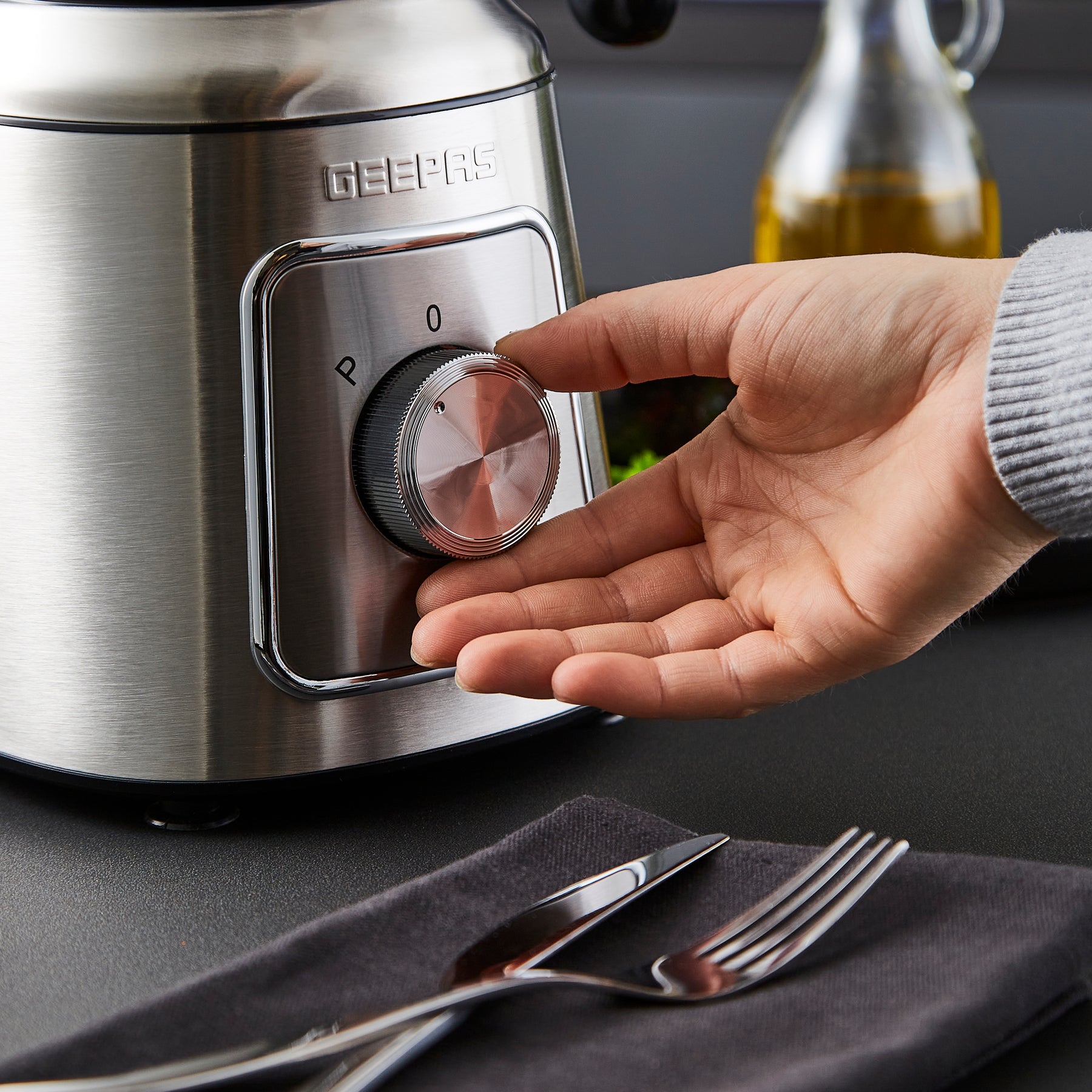 600W Silver Steel Electric Wet & Dry Mixer Grinder