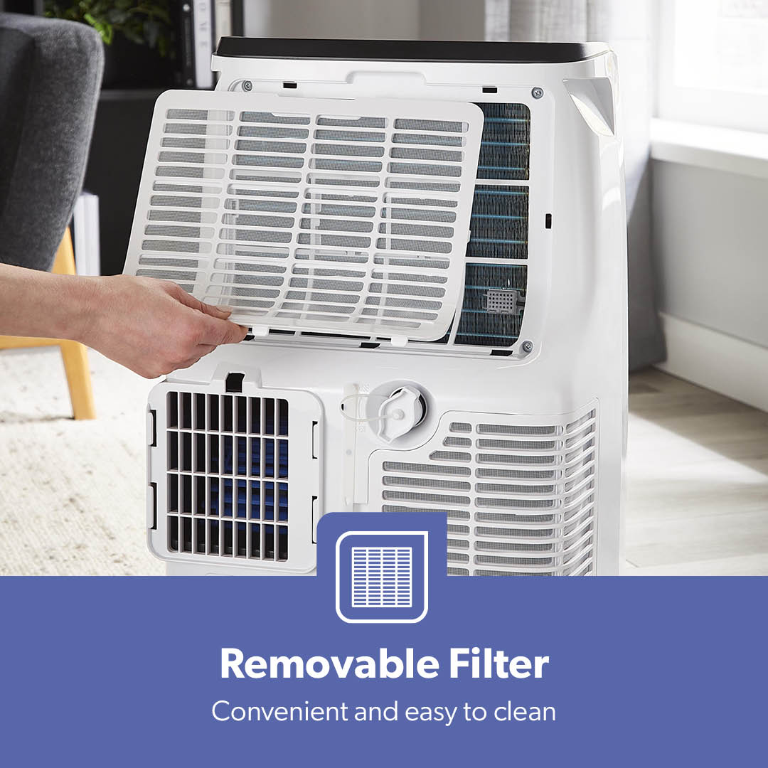 7000 BTU 4-In-1 Portable Air Conditioner With Dehumidifier