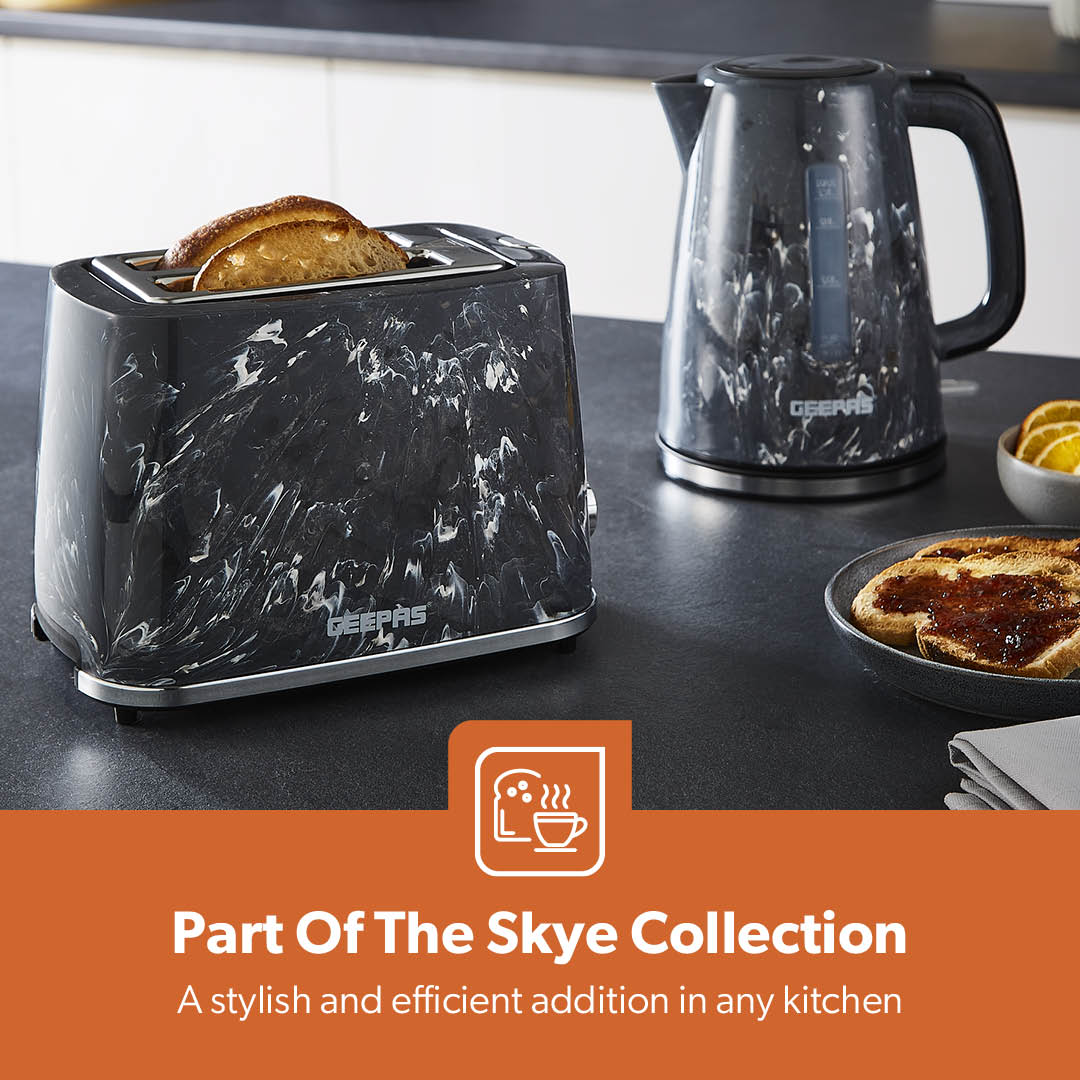 Two-Slice Black Dune Electric Bread Toaster