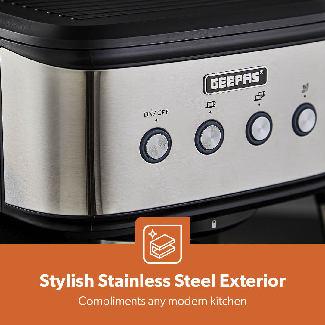 20-Bar Stainless Steel Barista Coffee Espresso Machine