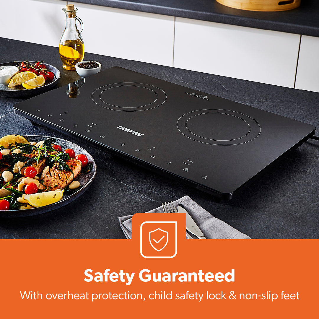 2800W Double Countertop Induction Hob and Cooktop