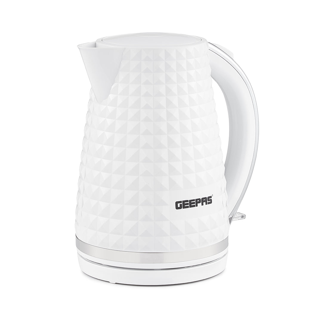 1.7L White Honeycomb Rapid Boil Electric Kettle