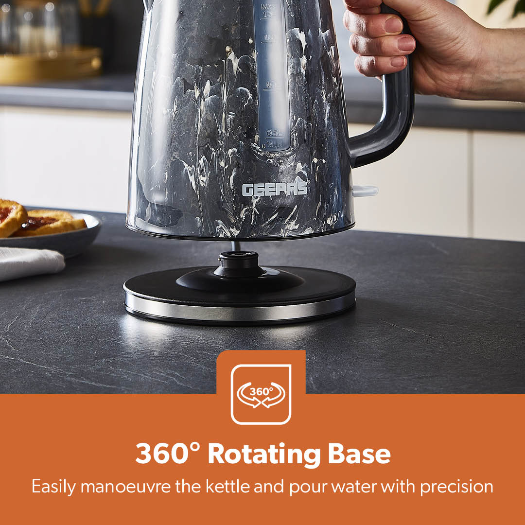 1.7L Rapid-Boil Cordless Electric Jug Kettle (2200W)