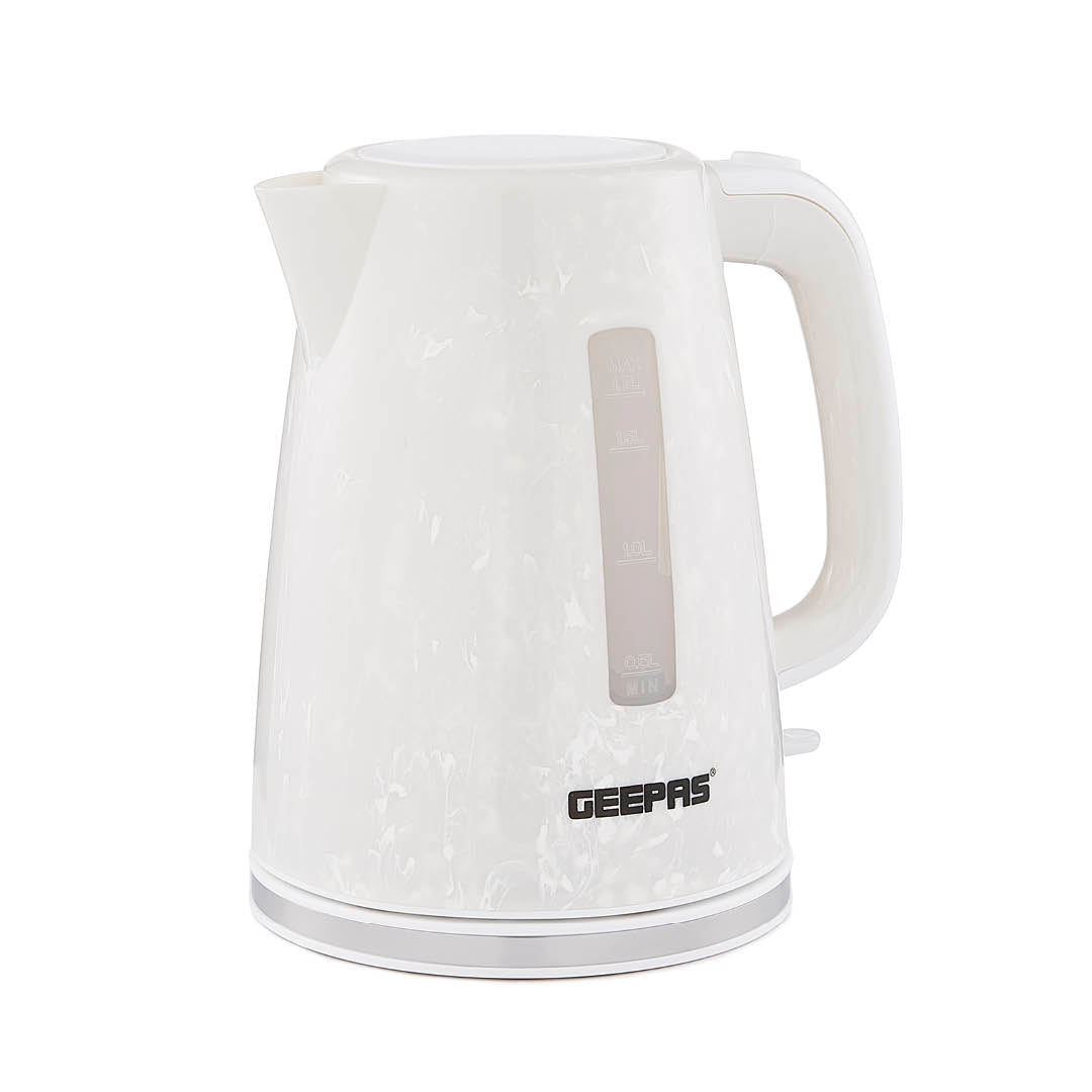 White 1.7L Premium Rapid Boil Cordless Electric Kettle 2200W