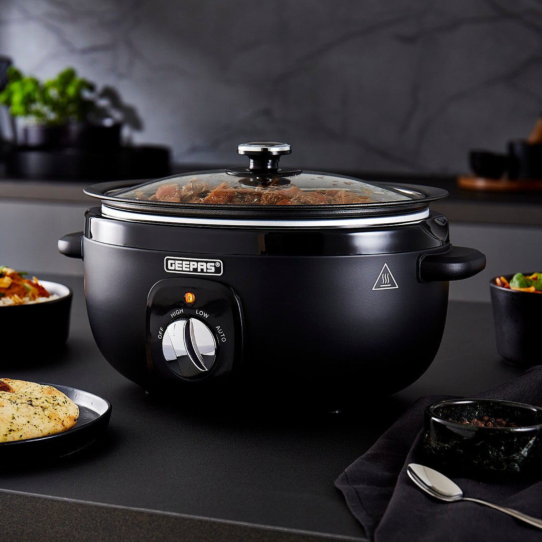 3.5L Electric Chalkboard Slow Cooker With Removable Bowl