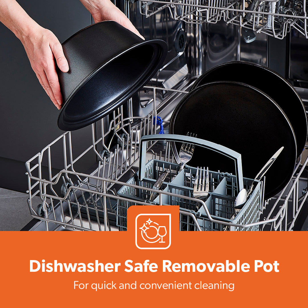 3.5L Electric Chalkboard Slow Cooker With Removable Bowl