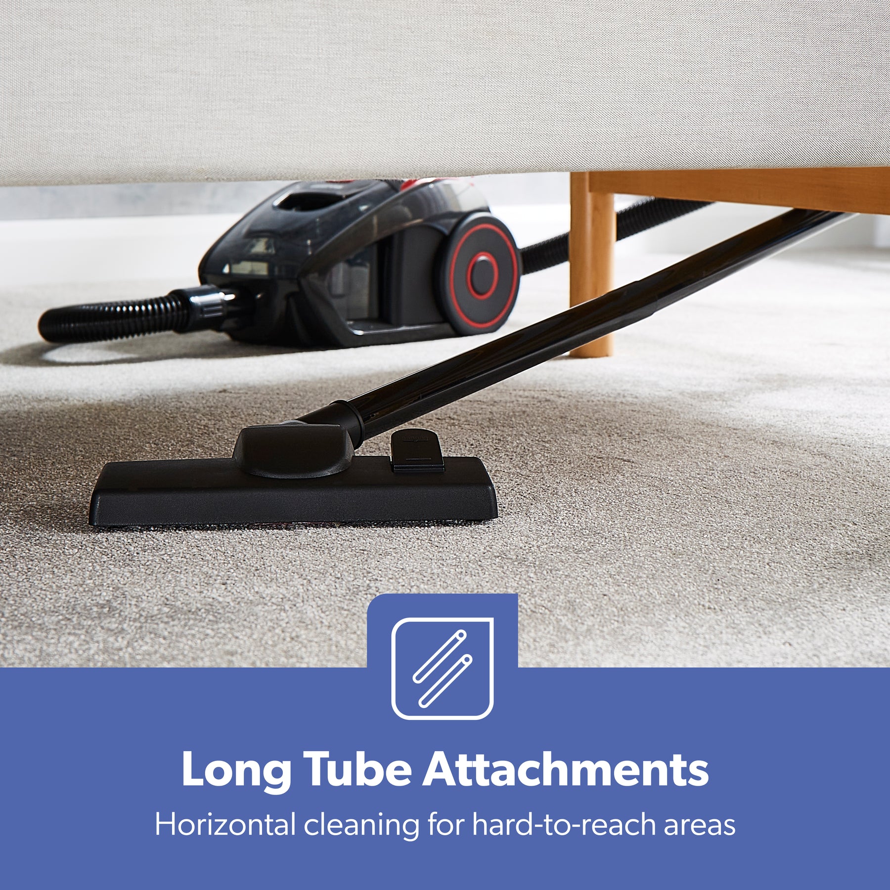 700W High-Power Cyclonic Vacuum Cleaner with HEPA Filter