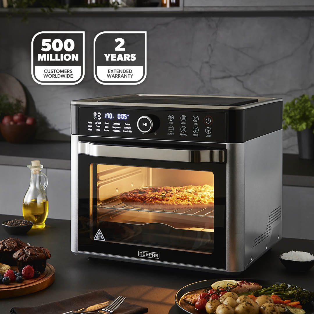 22L Digital Air Fryer Oven With 15 Preset Modes 1700W