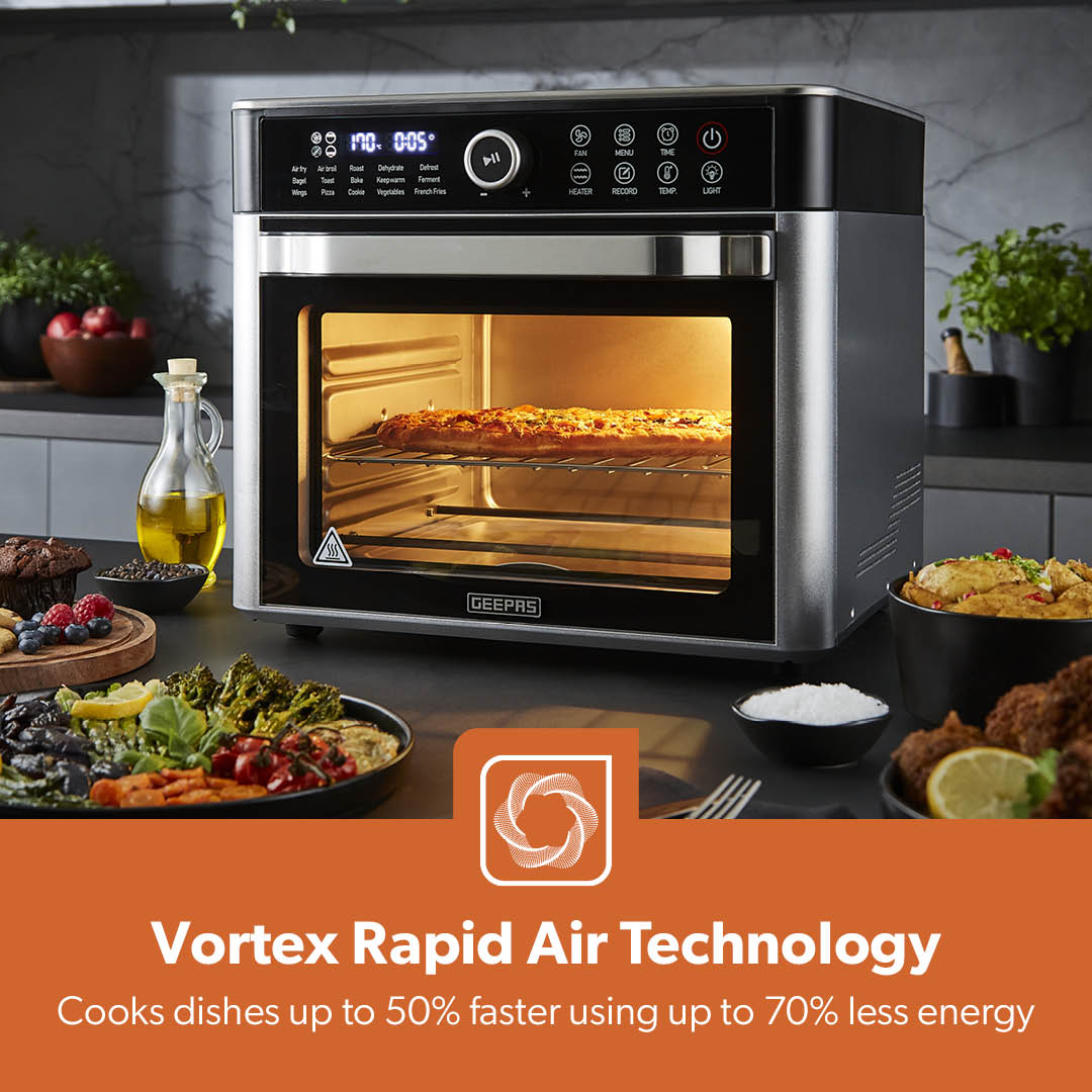 22L Digital Air Fryer Oven With 15 Preset Modes 1700W