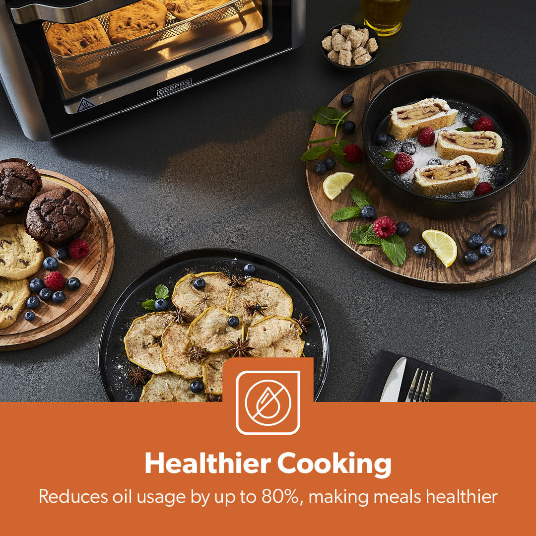 22L Digital Air Fryer Oven With 15 Preset Modes 1700W
