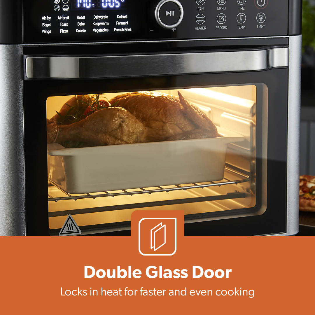 22L Digital Air Fryer Oven With 15 Preset Modes 1700W