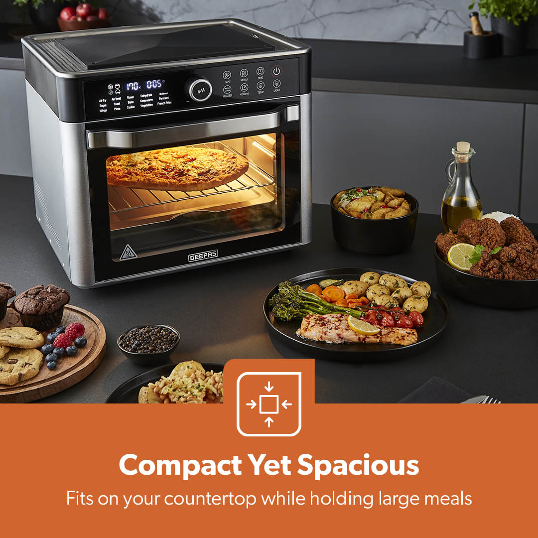 22L Digital Air Fryer Oven With 15 Preset Modes 1700W