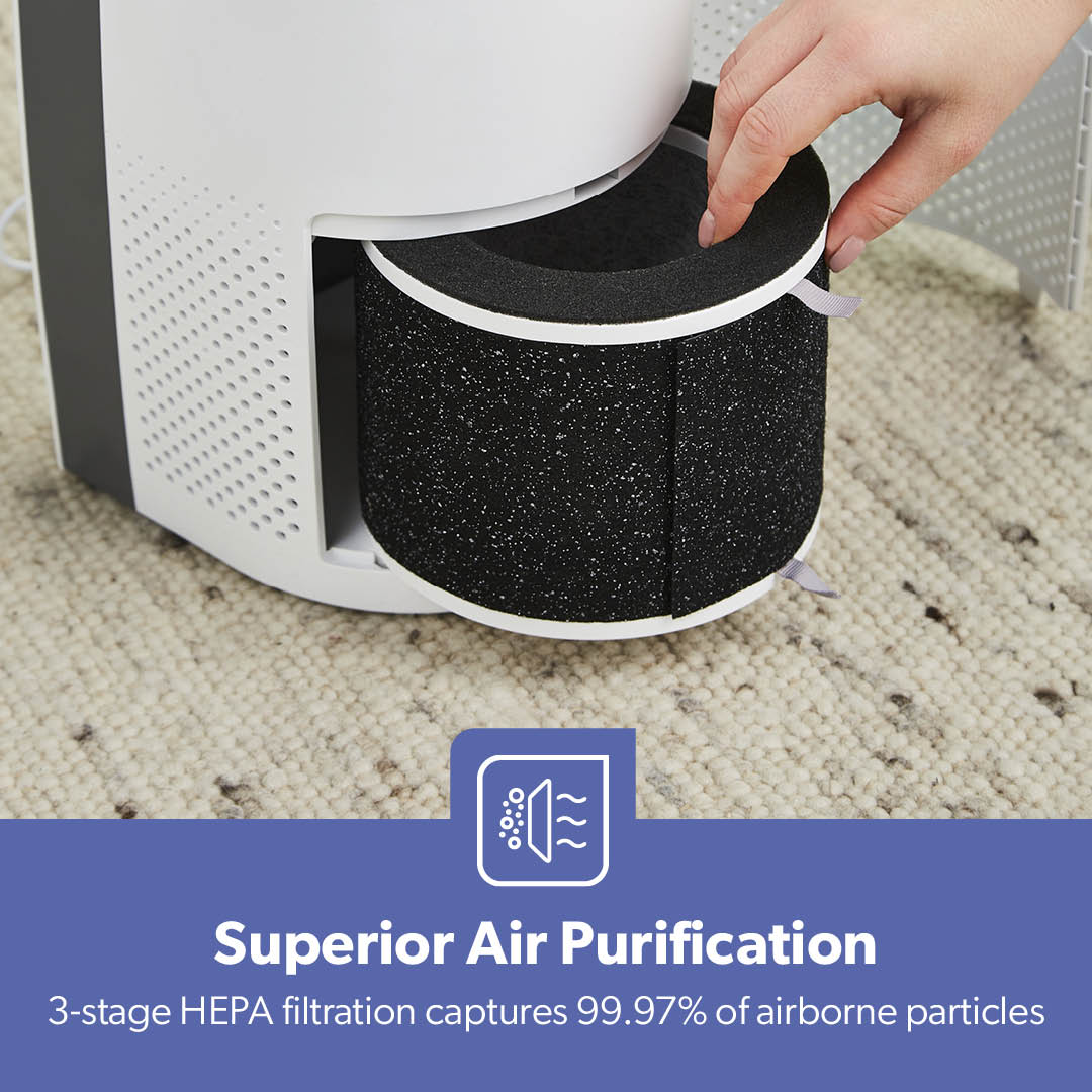 Digital 2-in-1 HEPA Air Purifier Carbon Filter with Humidifier