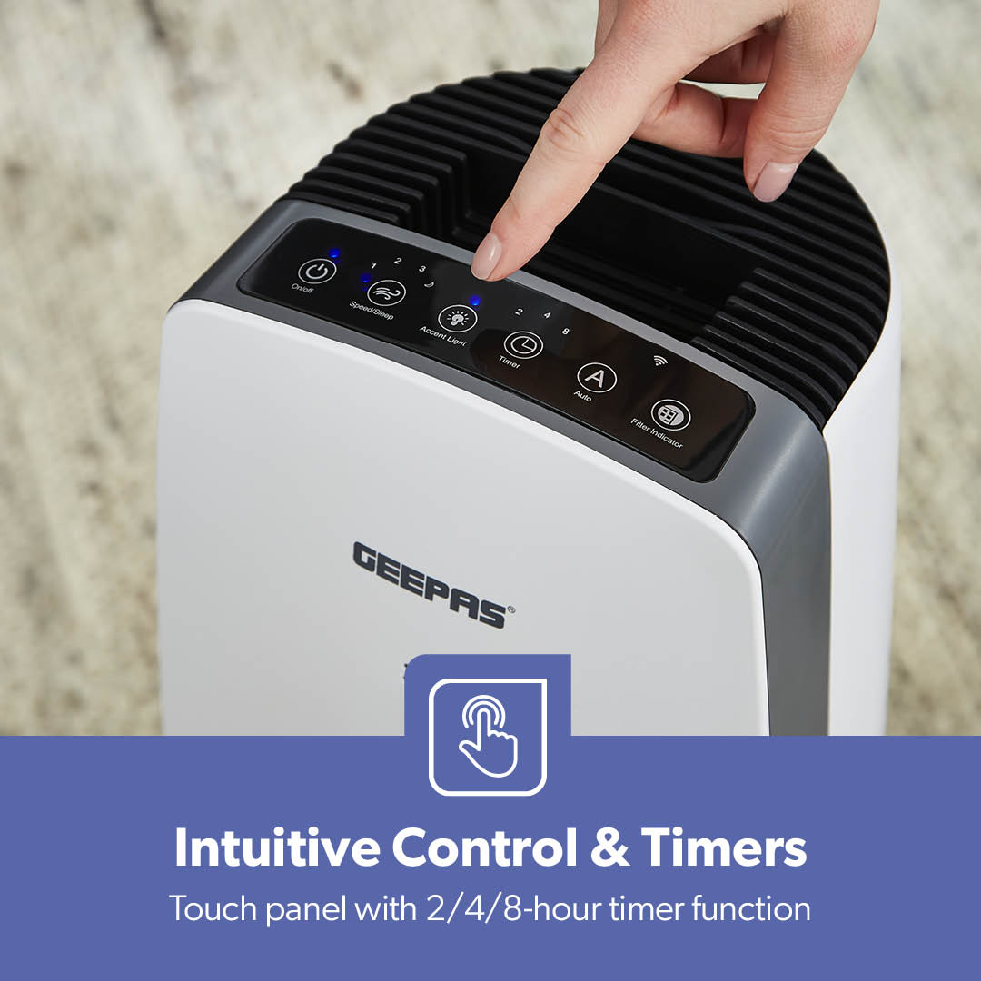 Digital 2-in-1 HEPA Air Purifier Carbon Filter with Humidifier
