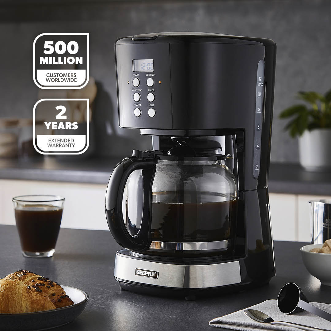 1.5L Multifunctional Digital Filter Coffee Maker Machine