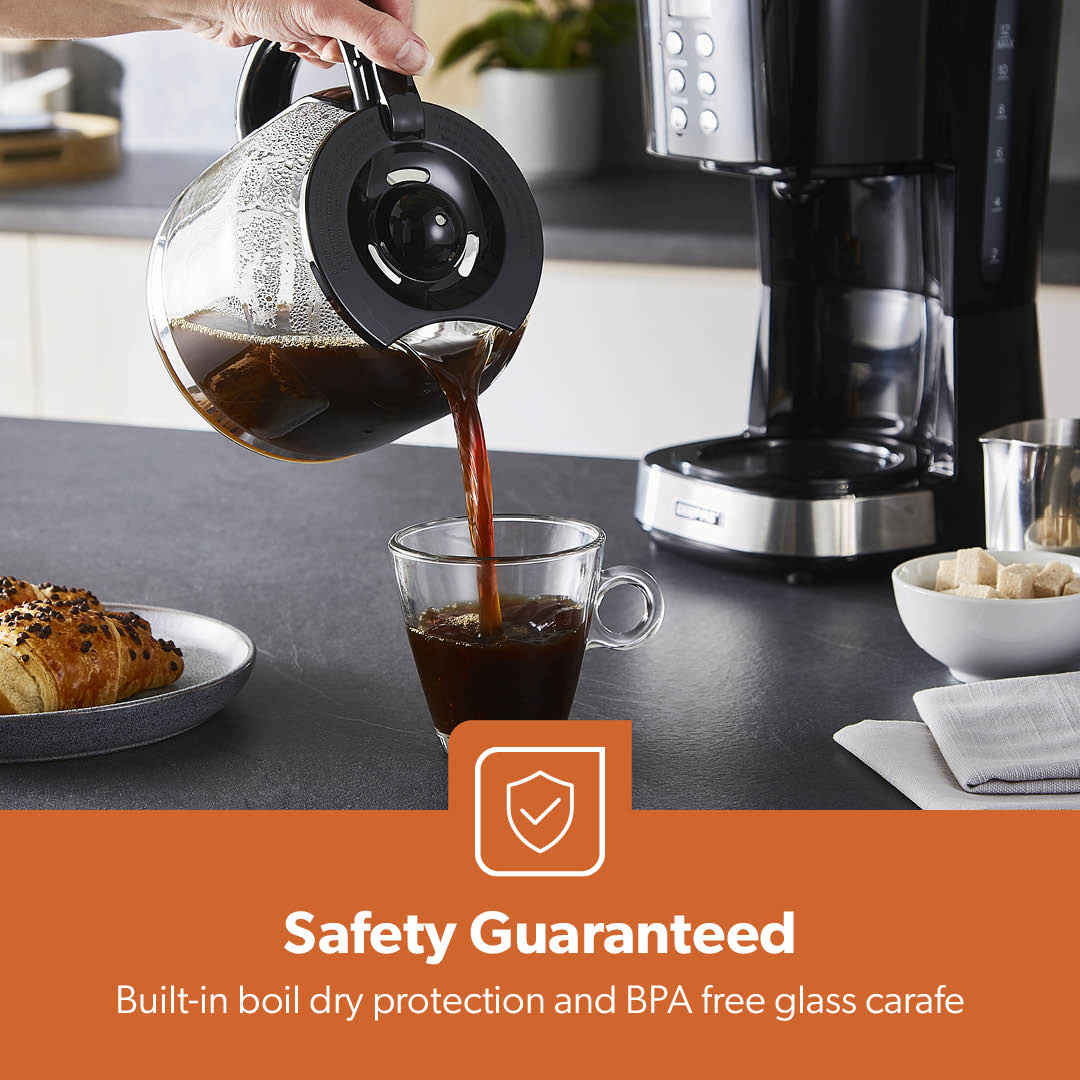 1.5L Multifunctional Digital Filter Coffee Maker Machine