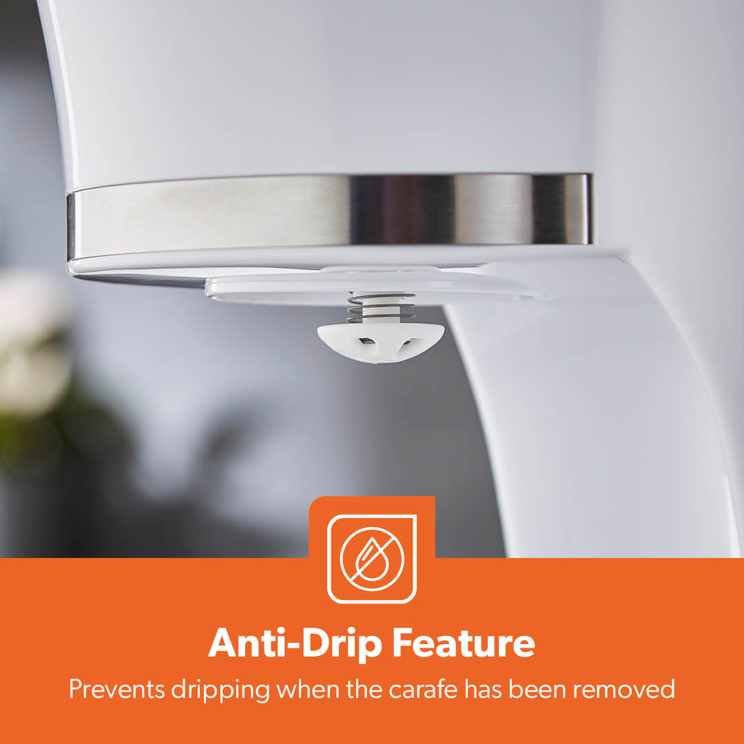 1.5L Automatic Drip Filter Coffee Machine With Glass Carafe